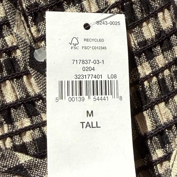 GAP Black and Cream Gingham Dress NWT - Picture 6 of 6